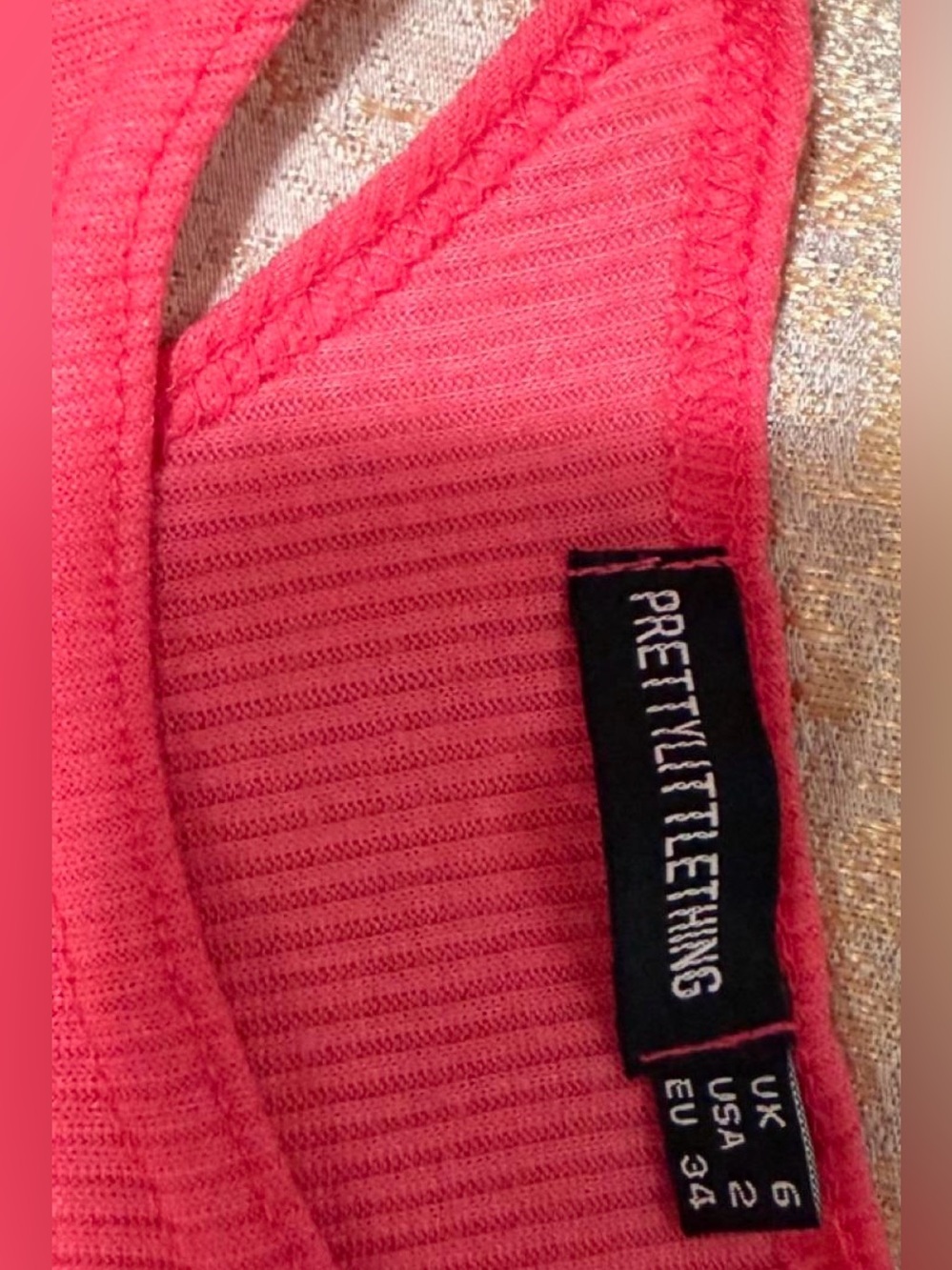 PrettyLittleThing Pink Cut-Out Midi Dress - Picture 4 of 4